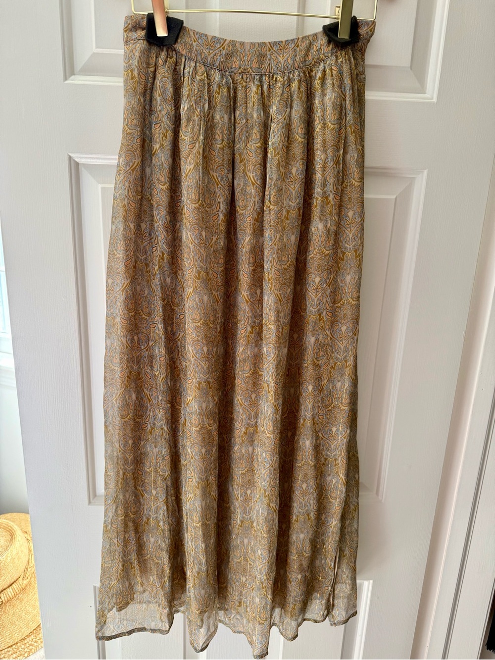 Zadig & Voltaire Flowy Printed Paisley Maxi Skirt NWT